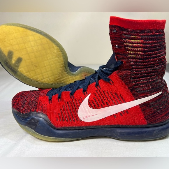 Nike Kobe 10 X Elite High American USA Red Blue Size 12 Sneakers 718763-614 main image 6